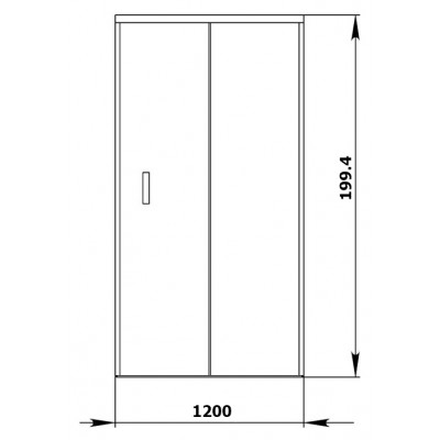 Душевая дверь в нишу Aquanet Alfa 120-12 00168420