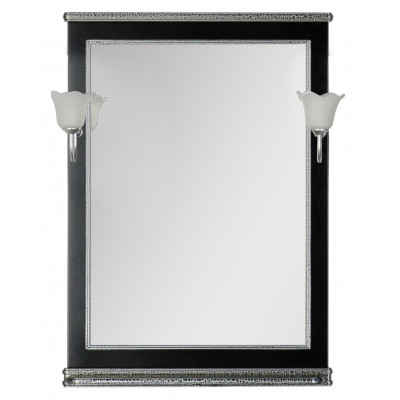 Зеркало Aquanet Валенса 70 черный краколет/серебро 00180298