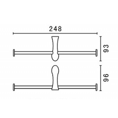 Держатель для туалетной бумаги и полотенца Art&Max Elegant AM-E-1583B