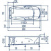 Акриловая ванна Bach Исланд 170х77