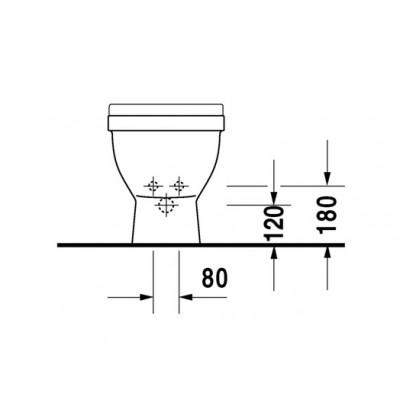 Биде напольное Duravit 3 2230100000