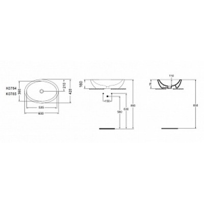 Раковина Ideal Standard Strada K078401 (60 см)