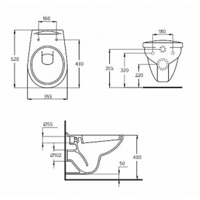 Унитаз подвесной Ideal Standard Ecco W740601