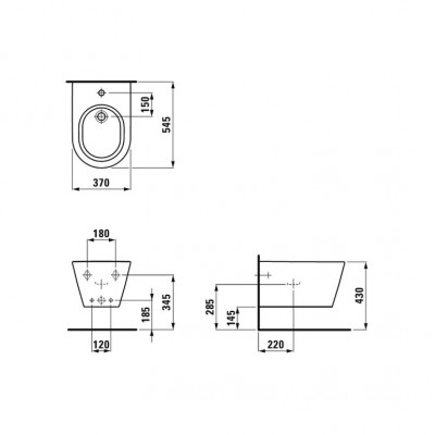 Биде подвесное Laufen Kartell 8.3033.1.000.302.1