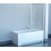 Шторка для ванны Ravak Chrome CVS1-80 R белый+ транспарент 7QR40100Z1