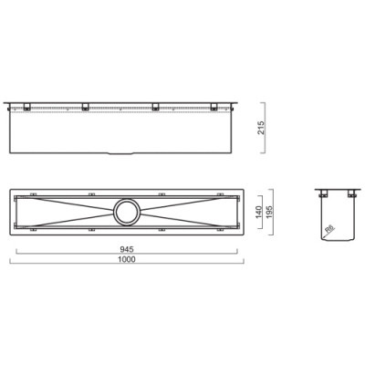 Кухонный блок Reginox Manhattan 100 L 945x140 OKG 43195