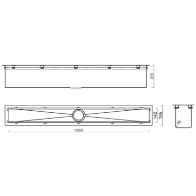 Кухонный блок Reginox Manhattan 130 L 1260x195 OKG 43196