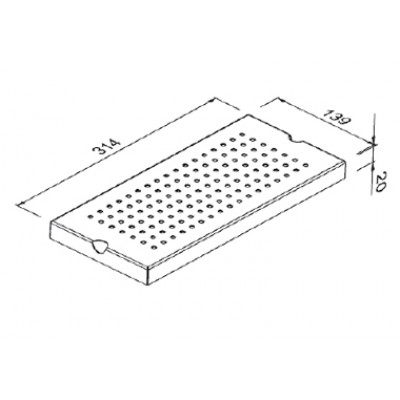 Модуль для сушки стаканов Reginox R1637 139x314 43204