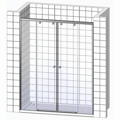 Душевая дверь в нишу RGW Classic CL-11 (960-1010)х1850 профиль хром, стекло чистое 04091100-11