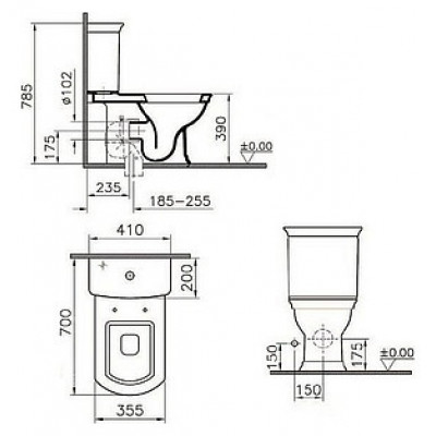 Унитаз-компакт VitrA Serenada 9722B003-7204