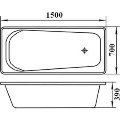 Стальная ванна ВИЗ Antika 150 см A-50001