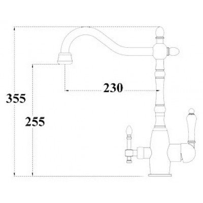 Смеситель Zorg Clean Water ZR 312 YF-33-BR для кухонной мойки